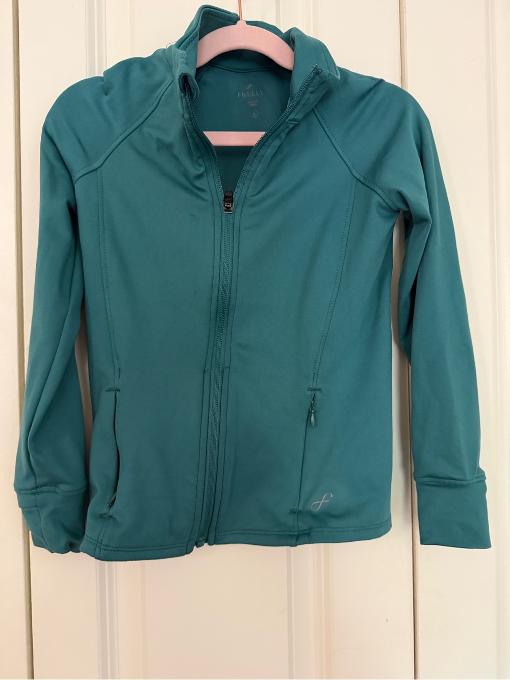 Freely Teal Full-Zip Kids Jacket